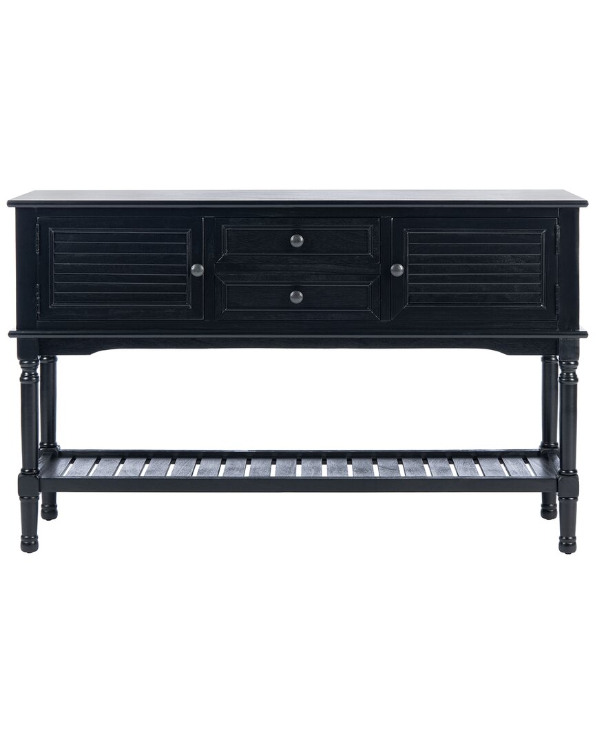 Safavieh Couture Tate 2drw 2 Door Console Table In Black