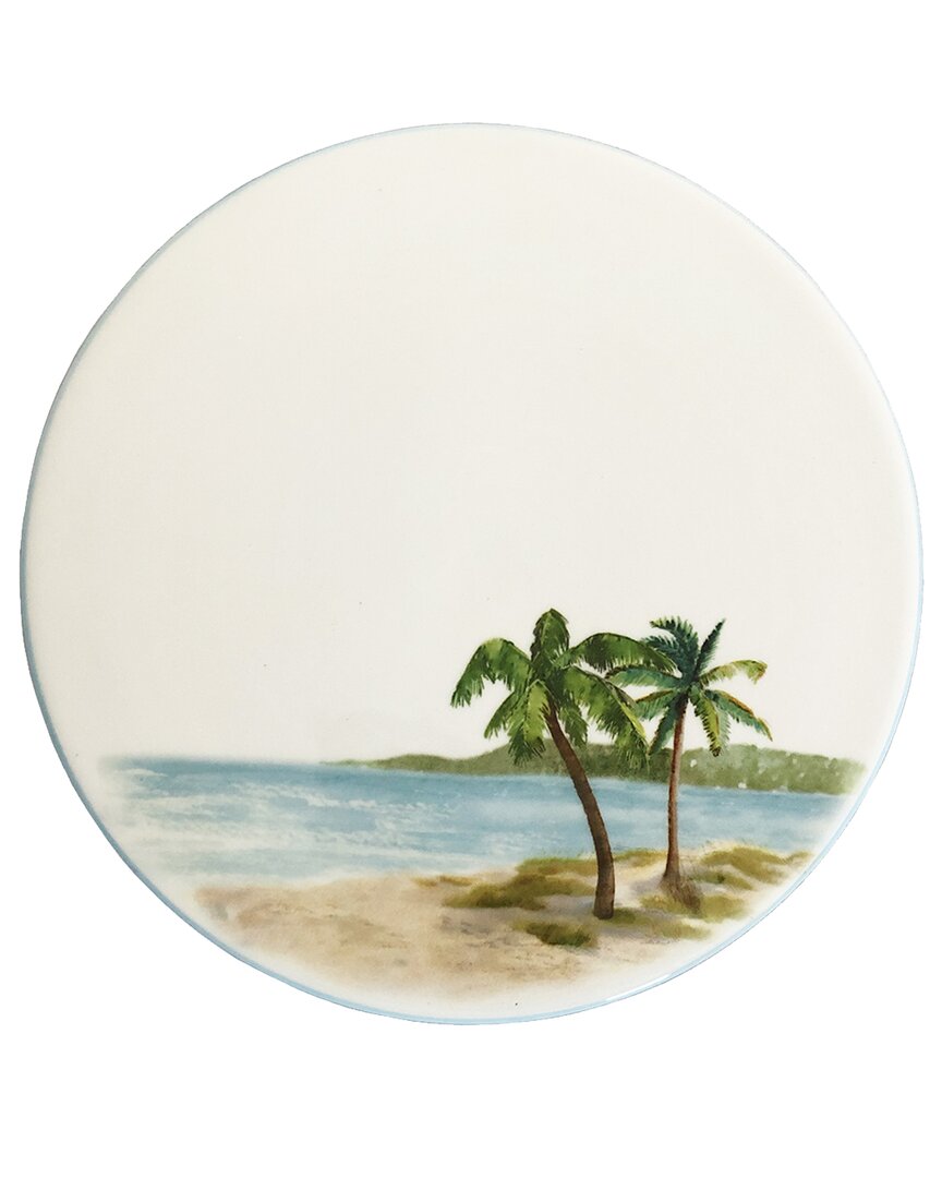 Abbiamo Tutto Palm Breezes Trivet/cheese Board