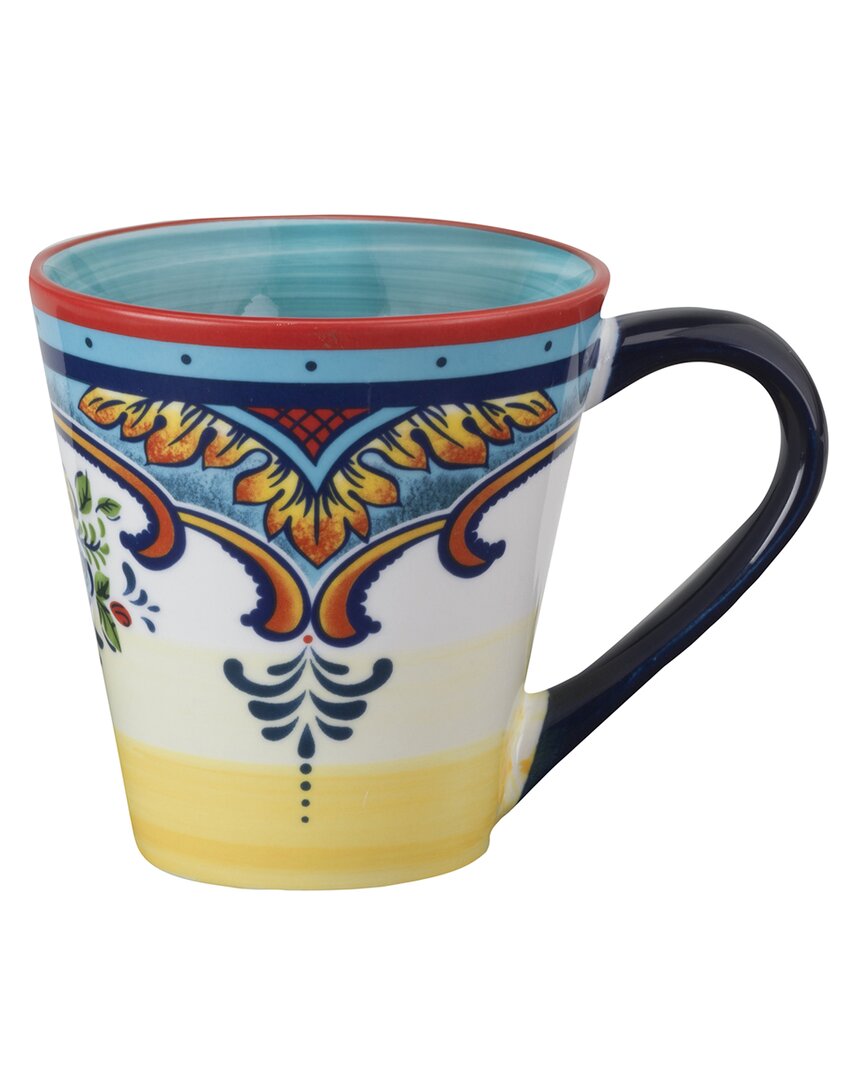 Euro Ceramica Zanzibar 4pc Stoneware Mug Set In Multicolor