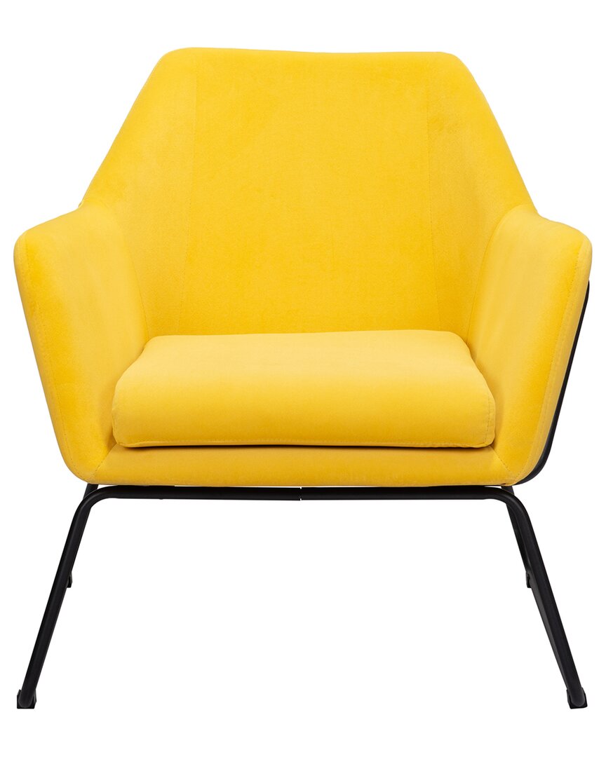 Zuo Modern Jose Accent Chair In Yellow