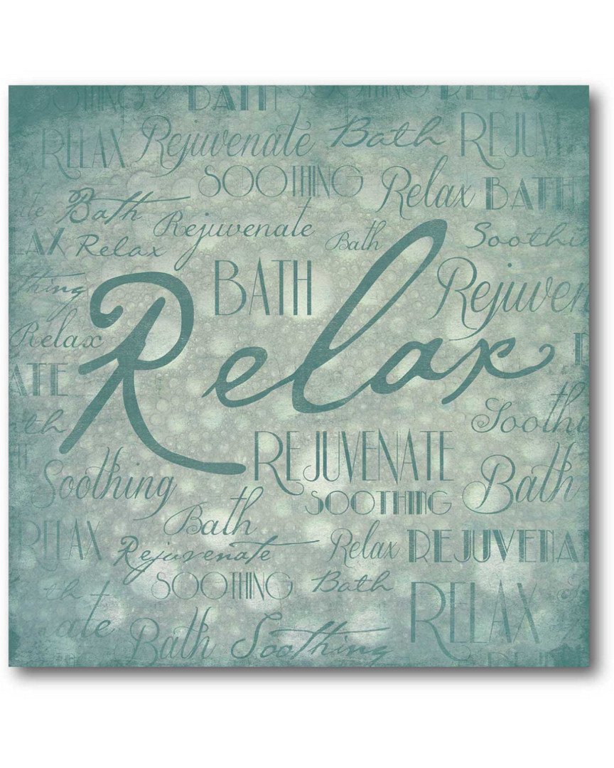 Courtside Market Wall Decor Relax Spa In Blue