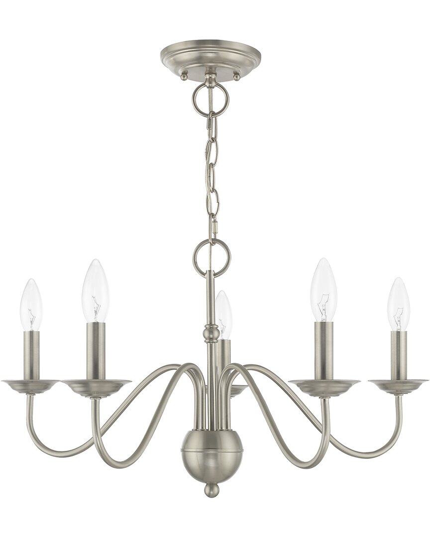 Livex Lighting Windsor 5 Lt Brushed Nickel Chandelier