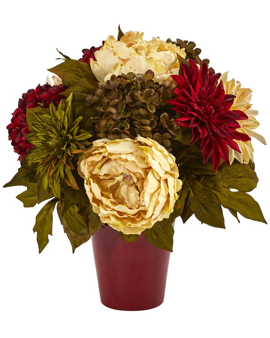 Nearly Natural 14in. Peony In Multi
