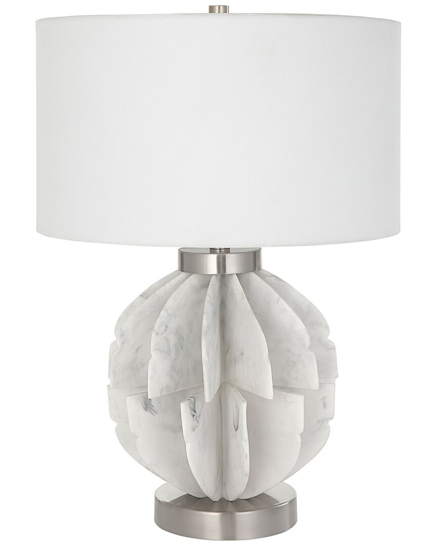 Uttermost Repetition Marble Table Lamp In White