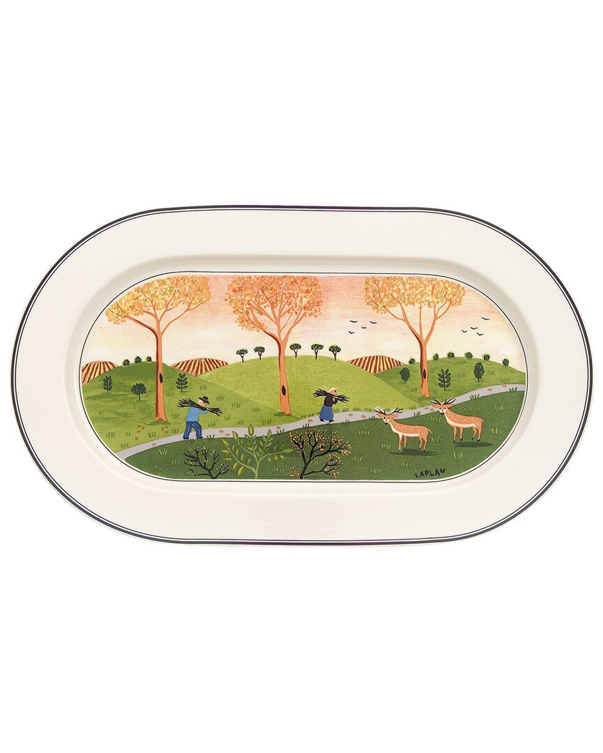 Villeroy & Boch Design Naif Oval Platter In White