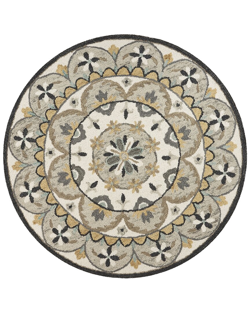 Lr Home Dazzle Wool Rug In Ivory