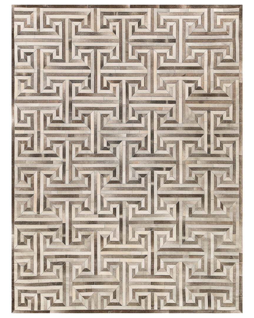 Exquisite Rugs Natural Hide Construction Rug In Gray