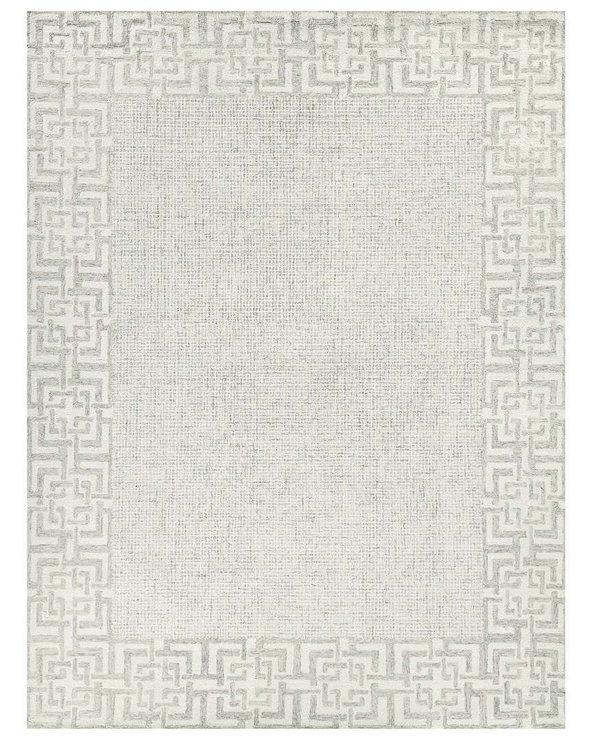 Exquisite Rugs Caprice Hand-tufted New Zealand Wool Rug In Silver