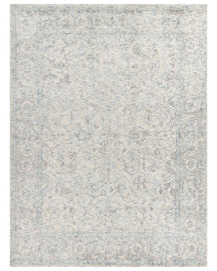 Exquisite Rugs Tuscany Hand-loomed New Zealand Wool And Bamboo Silk Rug In Beige