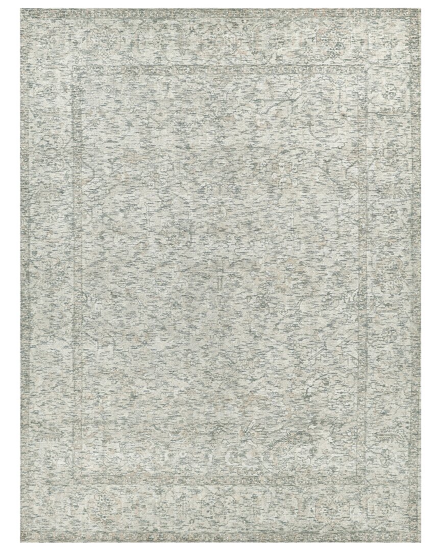 Exquisite Rugs Tuscany Hand-loomed New Zealand Wool And Bamboo Silk Rug In Beige