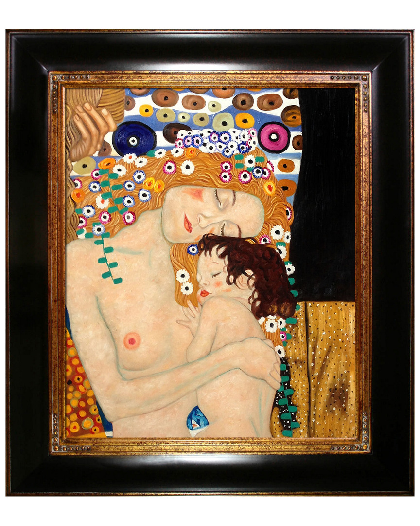 Overstock Art Le Tre Eta Della Donna (mother And Child) By Gustav Klimt Oil Reproduction In Multi