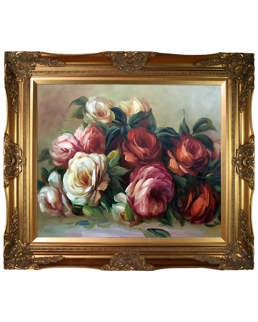 Overstock Art Discarded Roses By Pierre-auguste Renoir Oil Reproduction