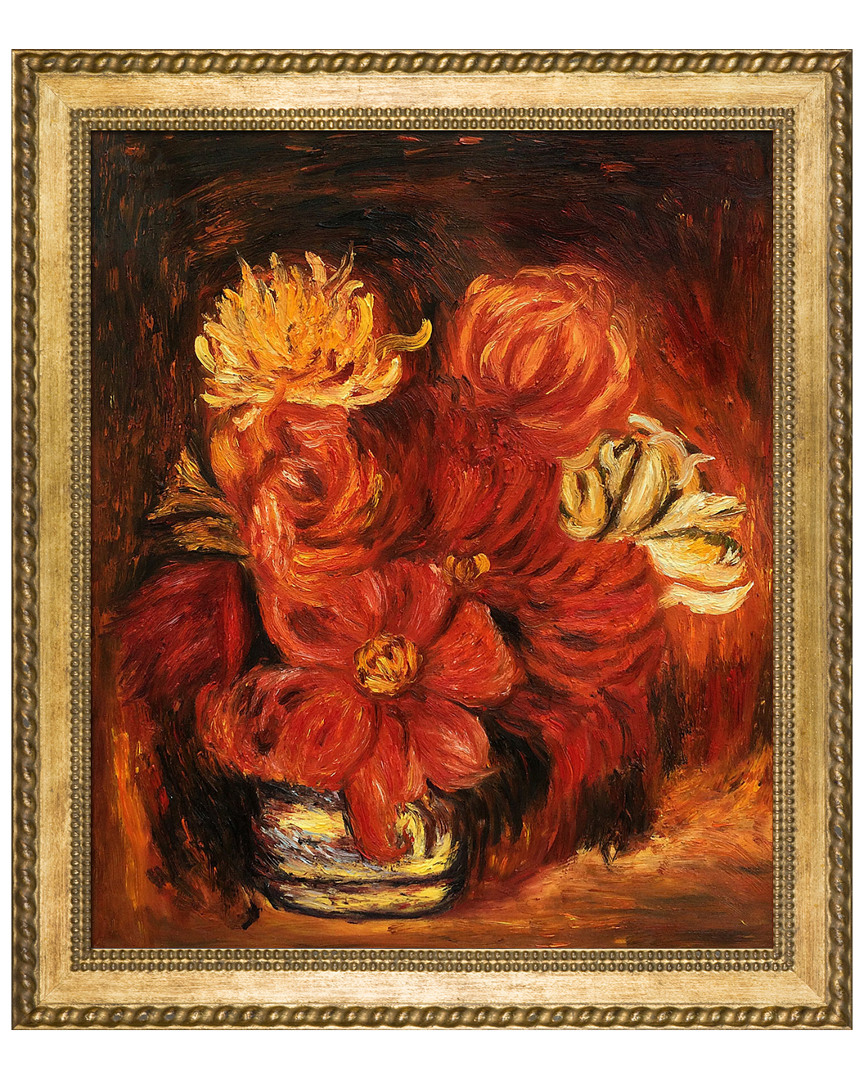 Overstock Art Dahlias, 1890 By Pierre-auguste Renoir Oil Reproduction