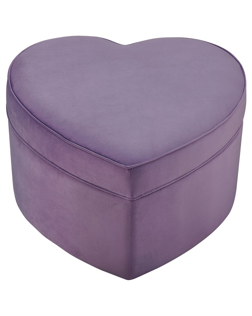 Shop Shabby Chic Ramses Storage Ottoman In Purple
