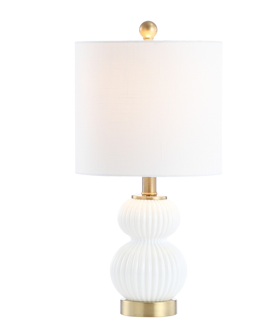 Jonathan Y Designs Gemma 19in Glass Bell Led Table Lamp