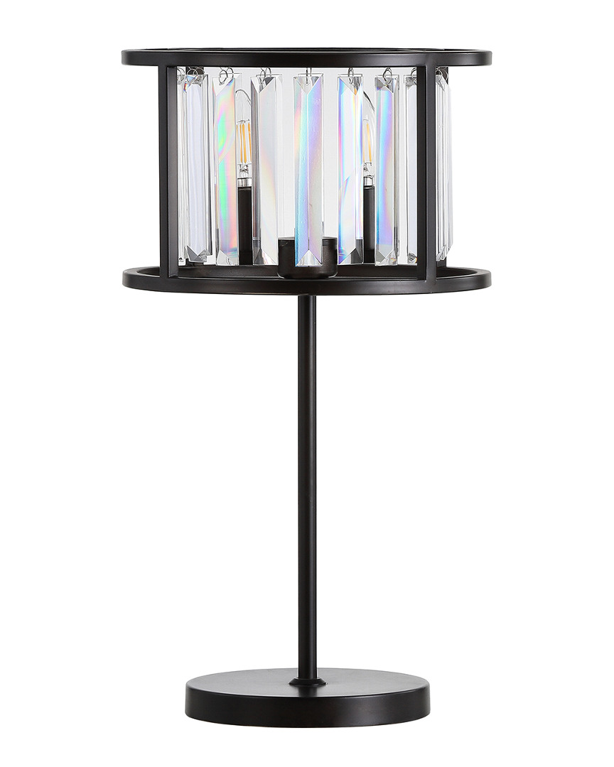 Jonathan Y Bevin 21.5in Metal Crystal Led Table Lamp