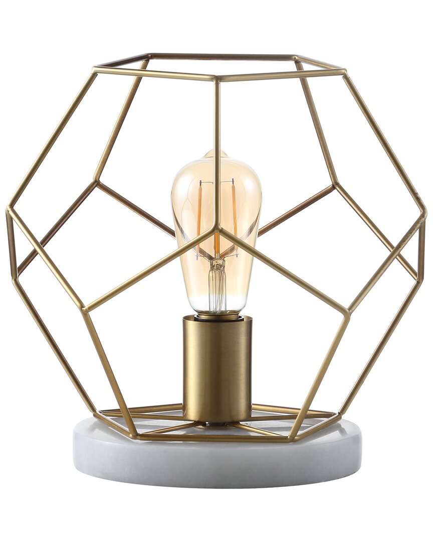 Jonathan Y James 10in Metal Marble Led Table Lamp