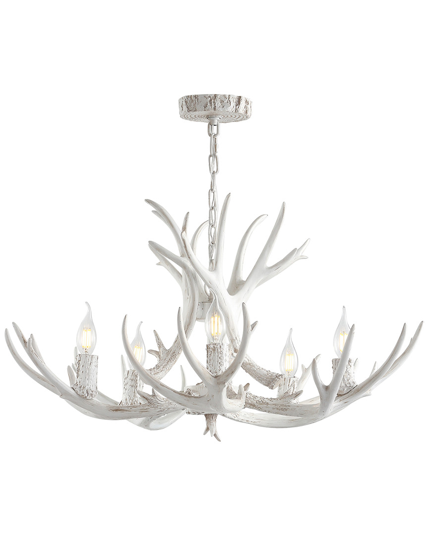 Jonathan Y Eldora 30in Adjustable Resin Antler 5-light Led Chandelier