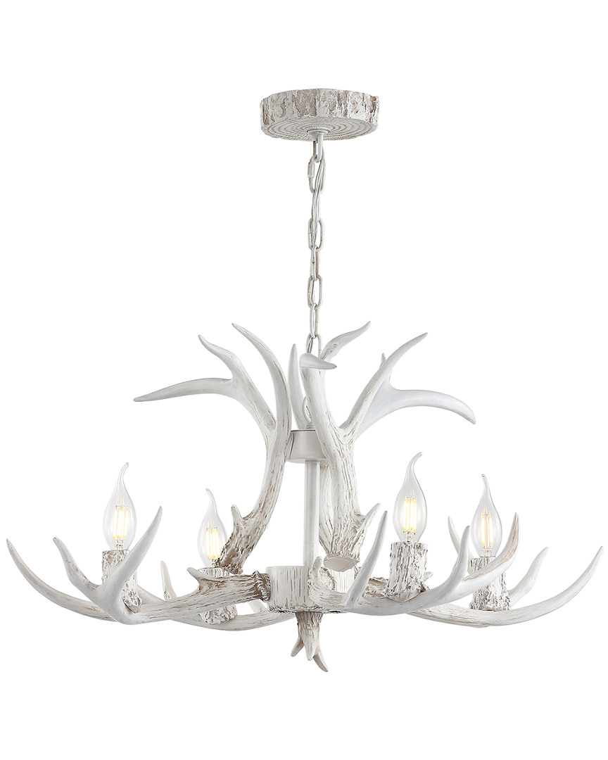 Jonathan Y Eldora 26in Adjustable Resin Antler 4-light Led Chandelier