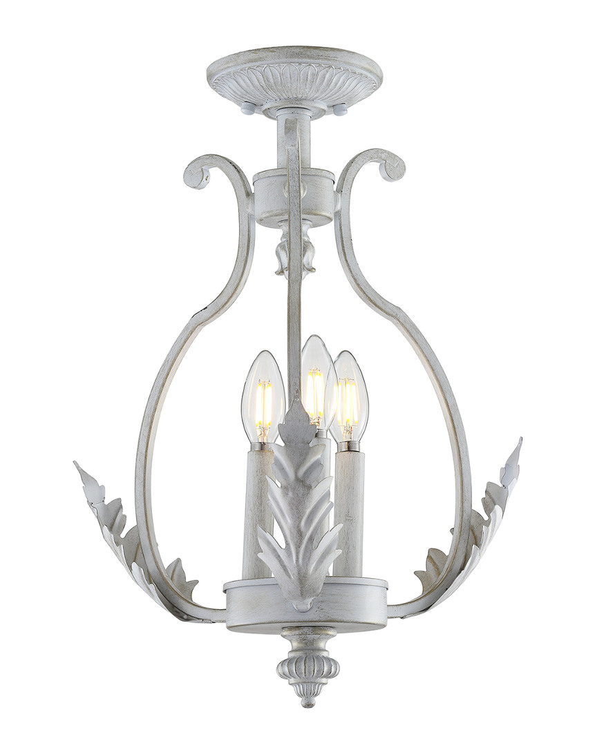 Jonathan Y Austen 12.2in Metal Led Semi-flush Mount