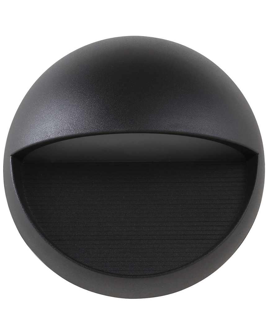 Jonathan Y Orbe 6.25in Outdoor Metal Glass Integrated Led Sconce