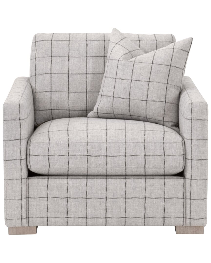 Essentials For Living Clara Slim Arm Sofa Chair In Gray