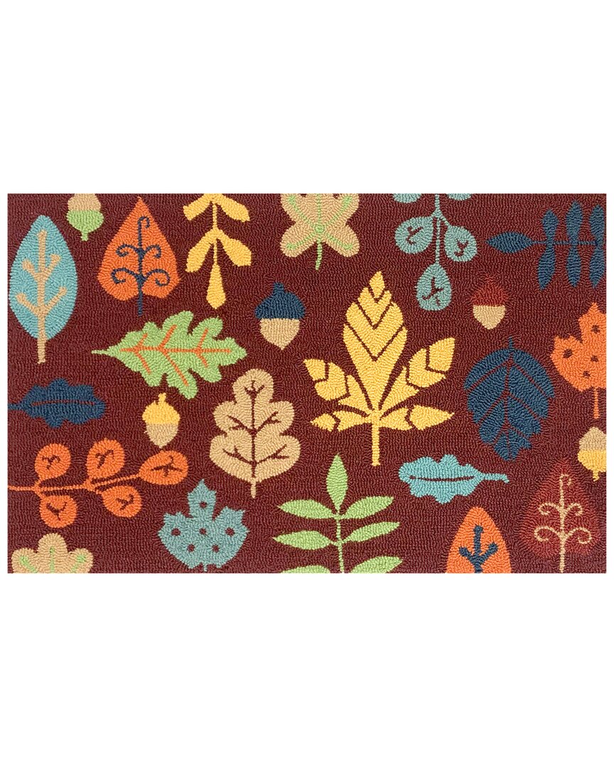 The Rug Market Fall Toss Icon 24x36in Doormat In Red