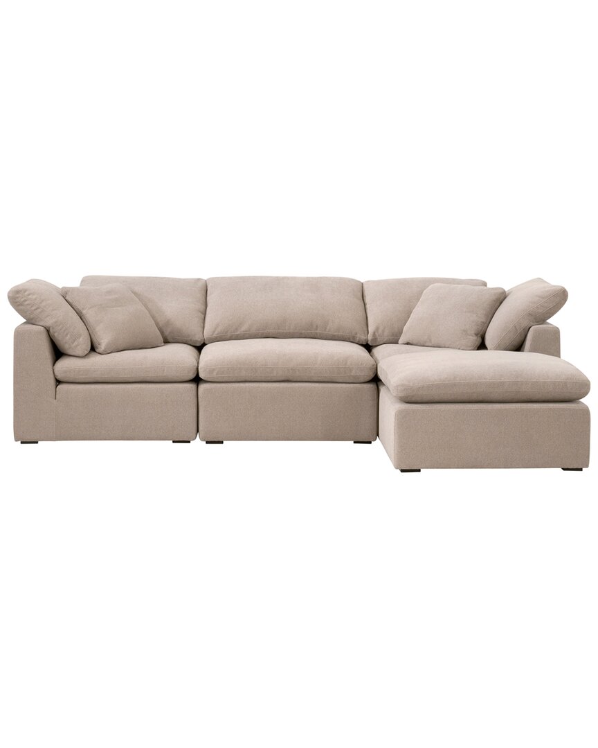 Essentials For Living Sky Modular Armless Chair In Brown