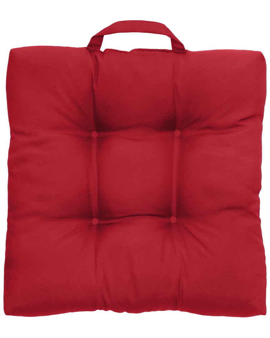 Outdoor Decor By Commonwealth Ruby Red Outdoor Solid Adirondack Cushion In Red