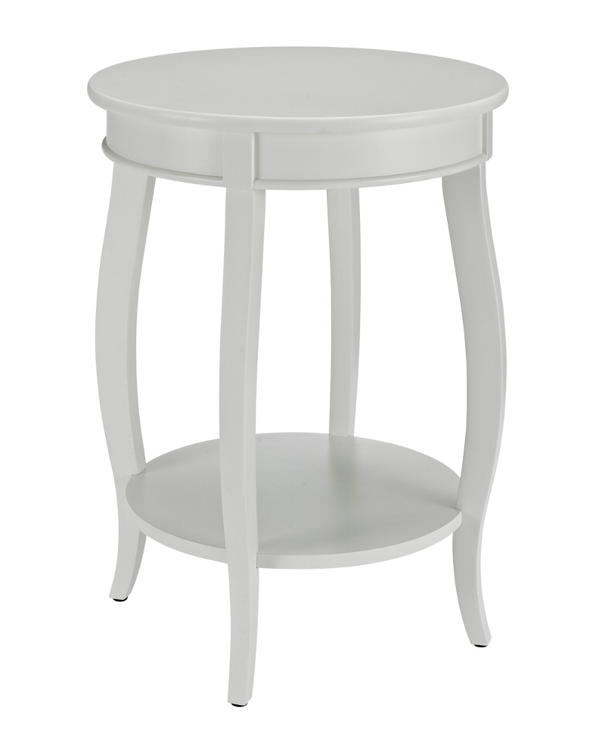 Powell Rainbow 24in White Side Table