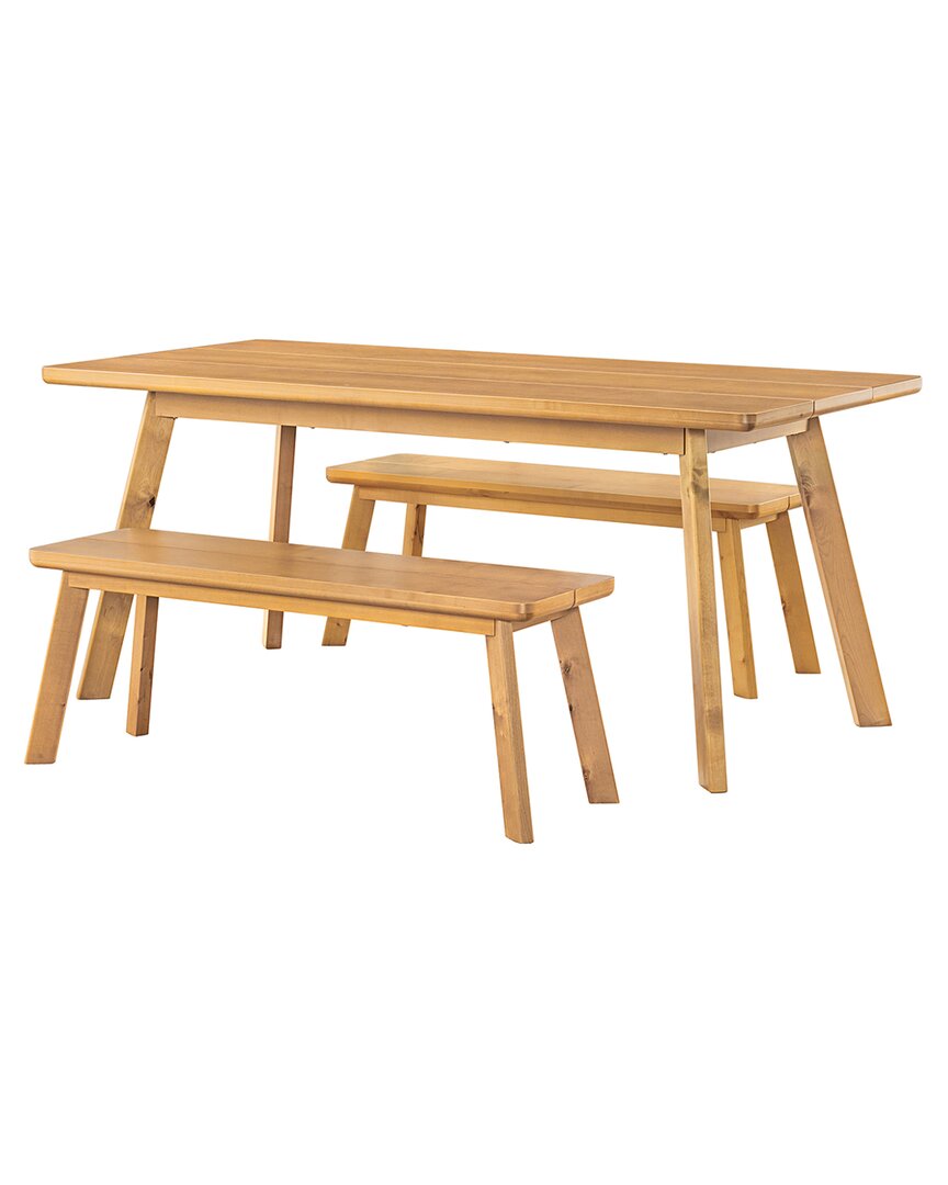 Alaterre Furniture Shelburne 73in Dining Table With Bench In Natural