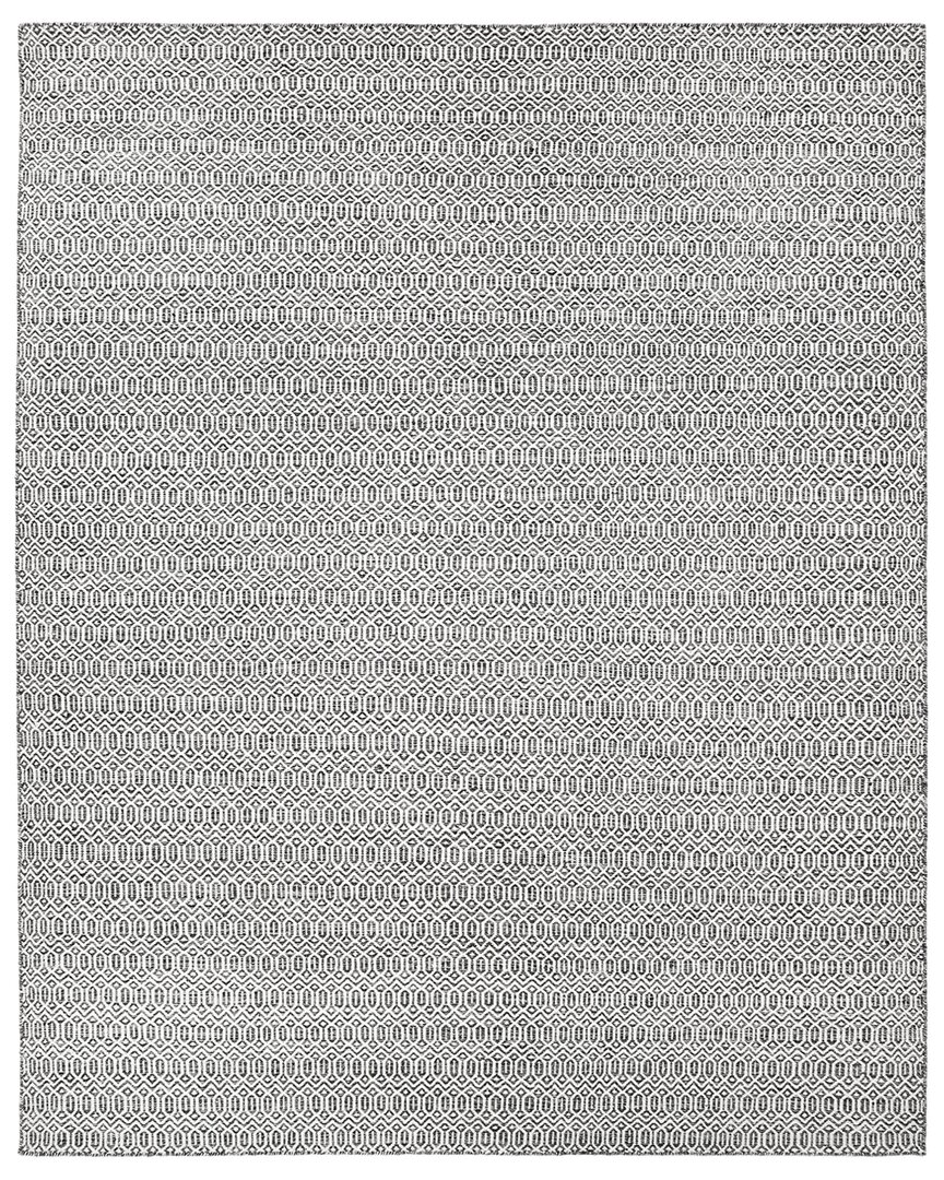 Solo Rugs Chatham Contemporary Geometric Hand-woven Wool-blend Area Rug In Gray
