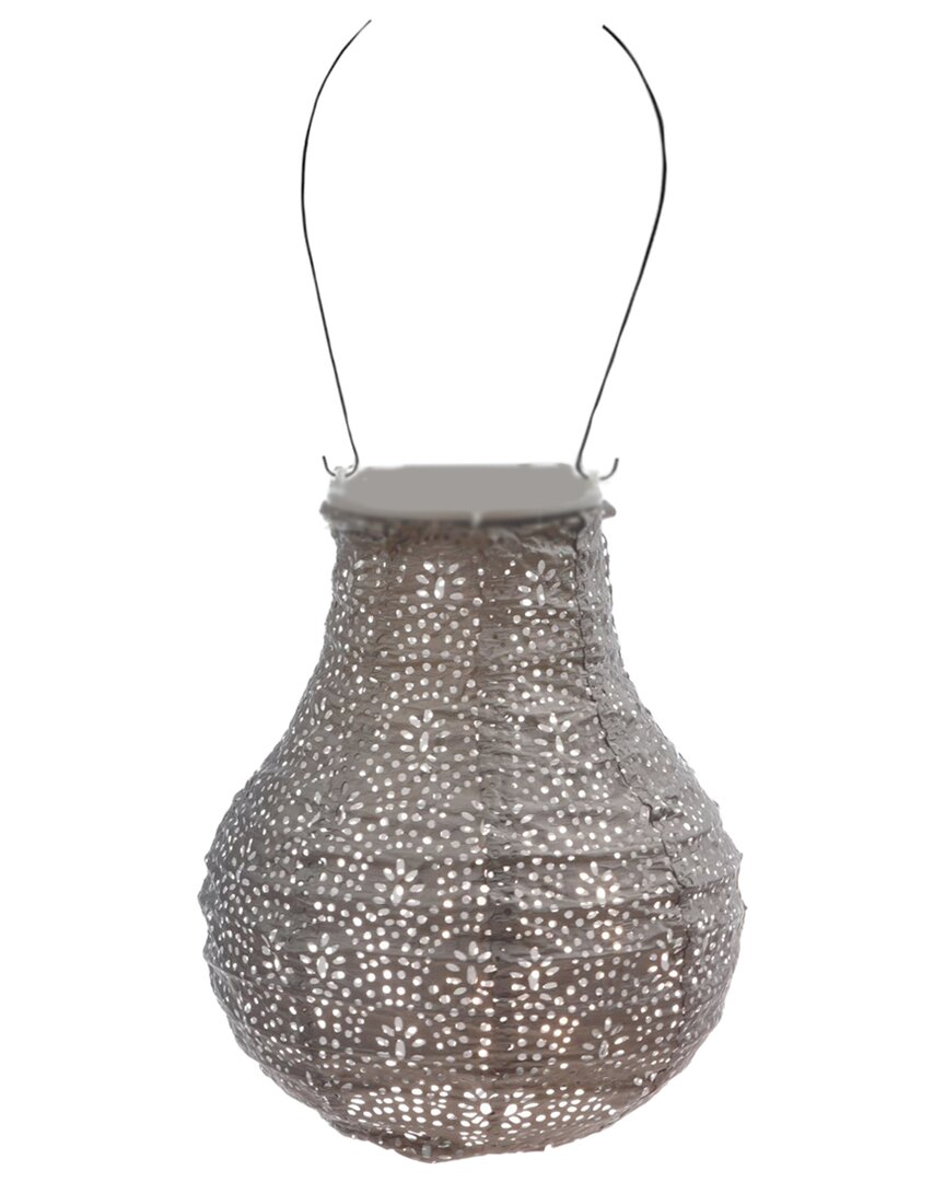 Esschert Design Usa Bulb Fan Lantern In Brown