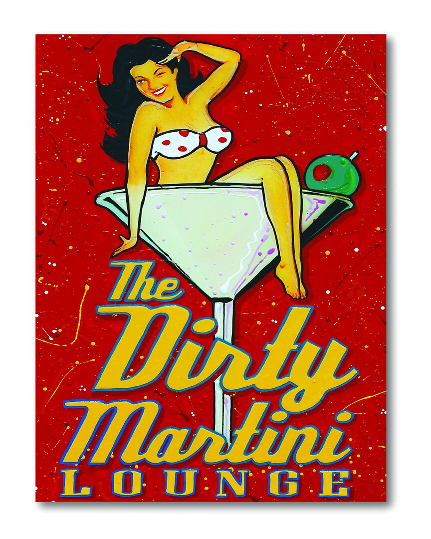 Courtside Market Dirty Martini Brunette Canvas Wall Art