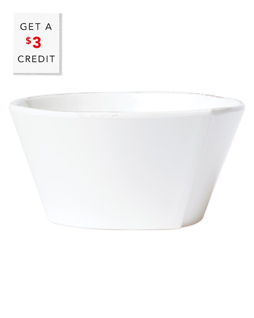 Shop Vietri Melamine Lastra Stacking Cereal Bowl With $3 Credit In White
