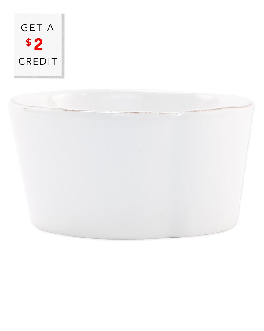 Shop Vietri Melamine Lastra Condiment Bowl With $2 Credit In White