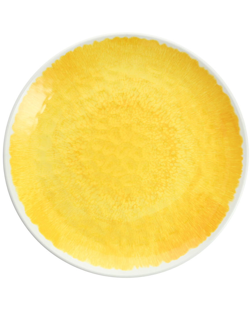 Shop Fortessa Dvm Flora Yellow Dinner Plate
