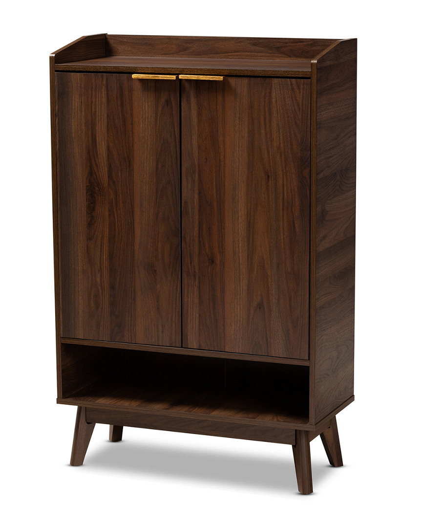 Design Studios Lena Mid-century Modern 5-shelf Wood Entryway Shoe Cabinet
