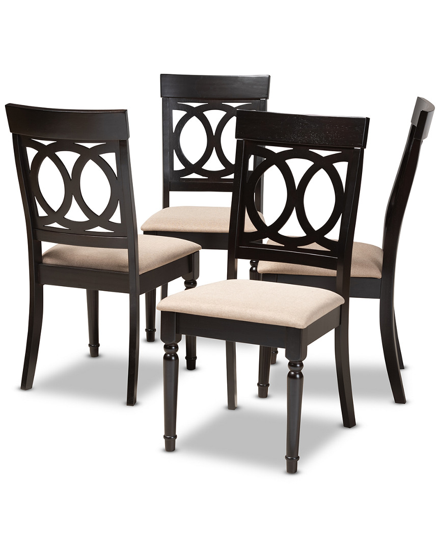 Design Studios Set Of 4 Lucie Wood Dining Chairs