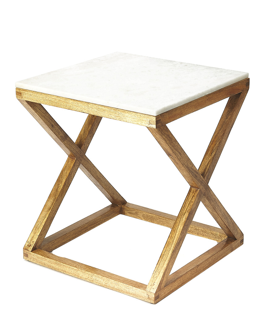 Butler Specialty Company Braylon Marble & Wood End Table