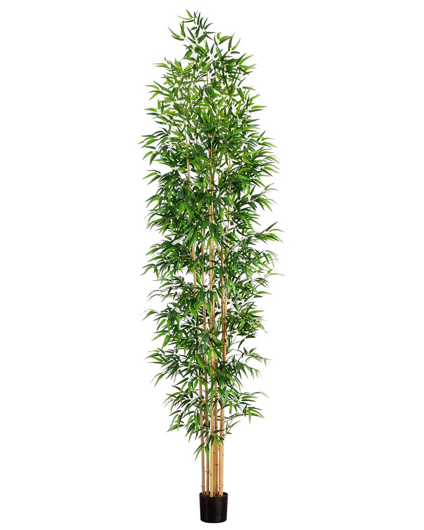 NEARLY NATURAL NEARLY NATURAL 11FT ARTIFICIAL BAMBOO TREE WITH REAL BAMBOO TRUNKS