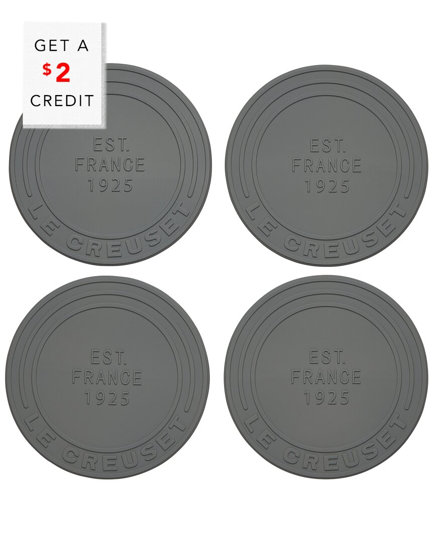 Le Creuset Oyster Silicone Trivet (est. 1925) With $2 Credit In Grey
