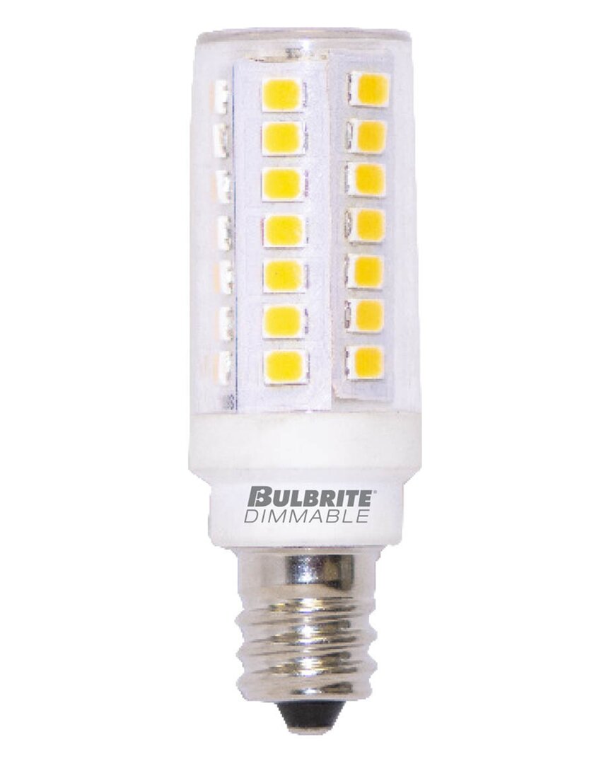 Bulbrite 5-watt T6 Led Light Bulb, Dimmable 550 Lumen E12 Base, 2-pack