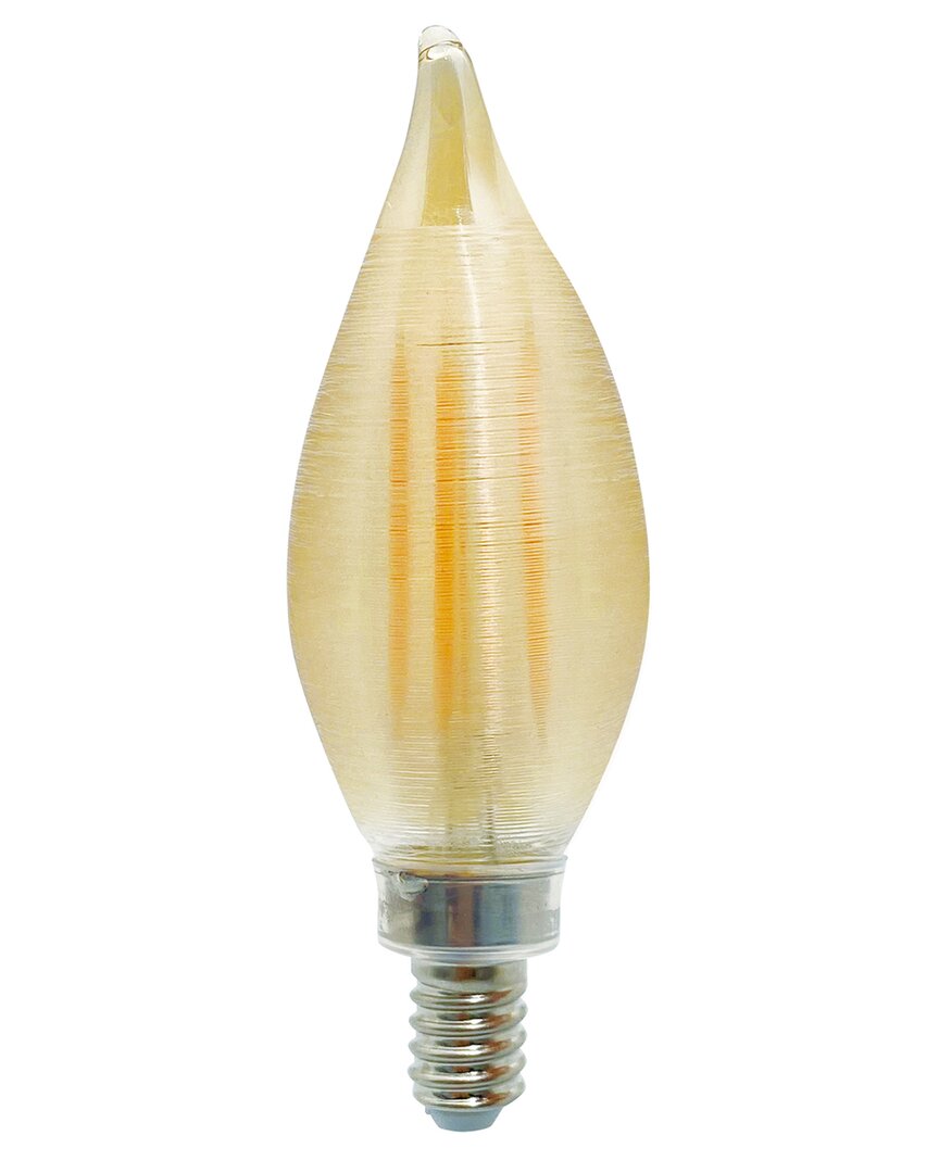 Bulbrite Spunlite Pack Of 4-4w Led Filament Light Bulb With Candelabra (e12) Base