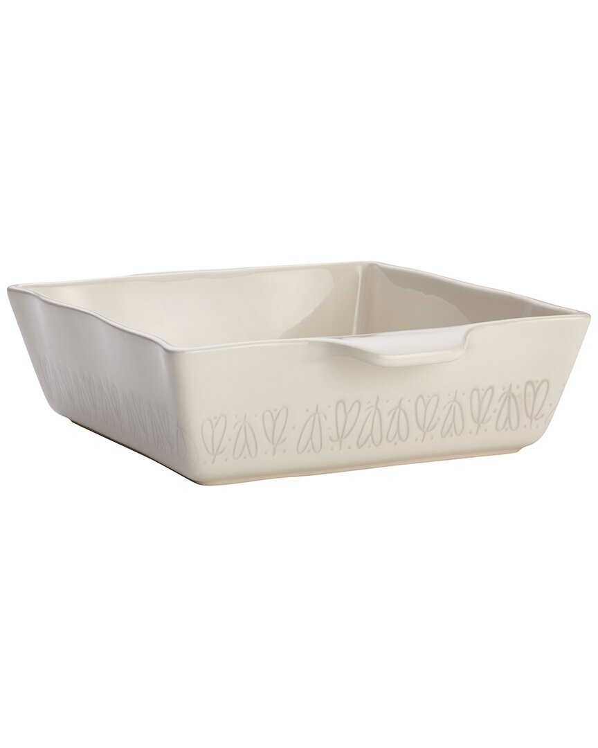 Ayesha Curry Collection Ceramic Square Baker, 8in X 8in In White