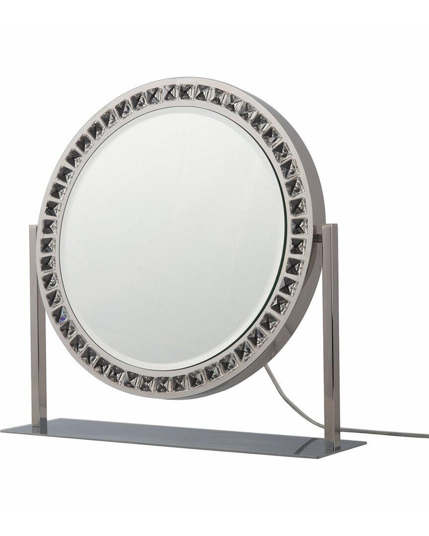 Nova Of California Marilyn Table Top Led Vanity Mirror In Gray