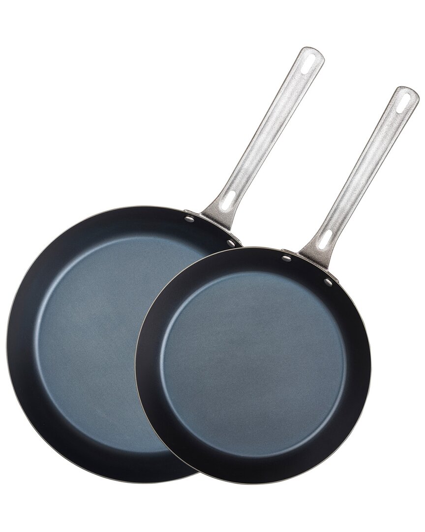 VIKING 2PC BLUE CARBON STEEL 10IN AND 12IN FRY PAN SET