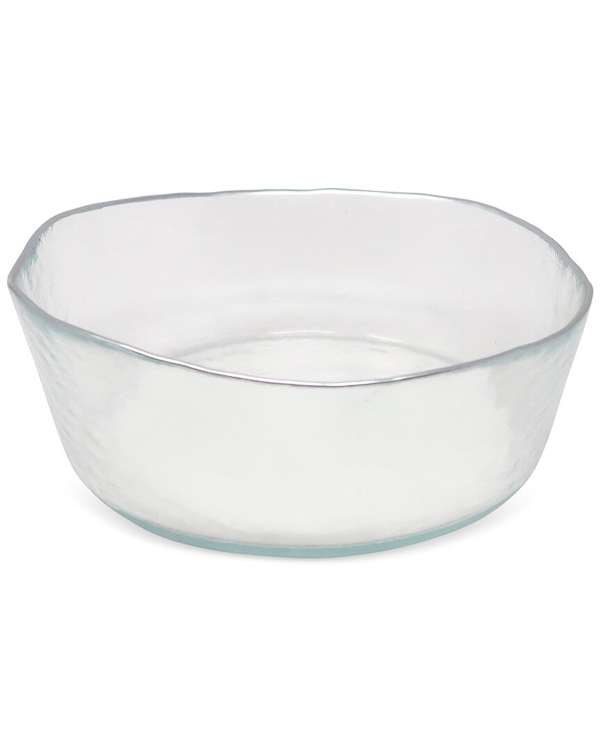 Shop Vivience Set Of 4 Organically Shaped Soup Bowls With Trim Detail