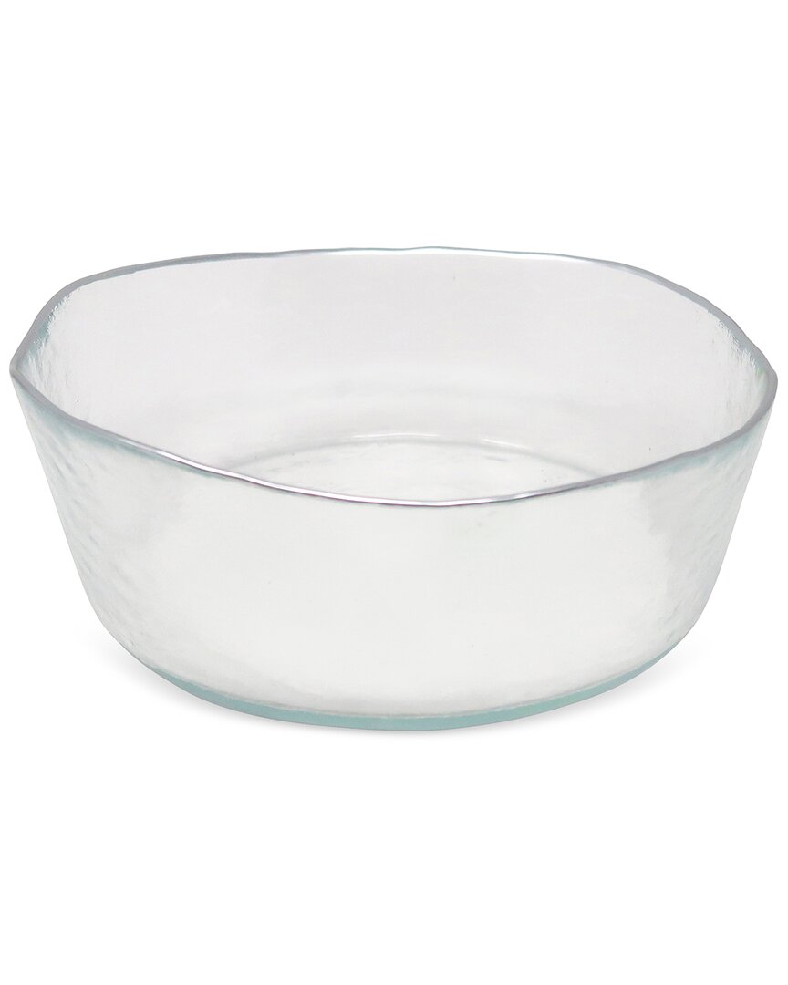 Vivience Set Of 4 Organically Shaped Soup Bowls With Trim Detail