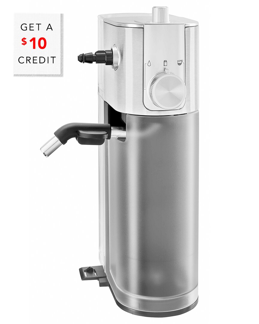 Kitchenaid Metal Automatic Silver Milk Frother Attachment For Espresso Machine$10 Credit With $10 Cr